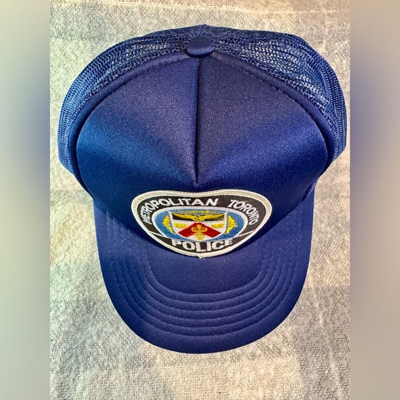 Vintage ‘90’s Toronto Canada Metropolitan Police Patch Snapback Hat Blue NWOT - Picture 4 of 11